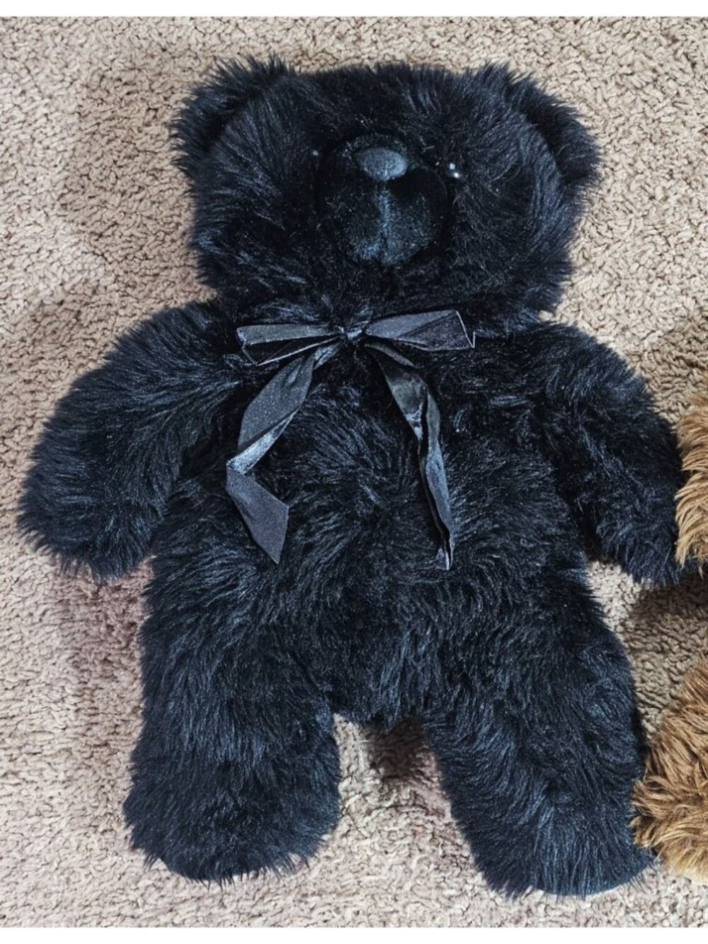 Sootheze Weighted Microwavable Teddy Bear Black Plush